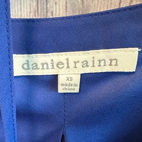 Daniel Rainm Blue Shirt Dress, size xs with tie waist - Picture 2 of 3
